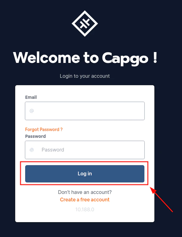 login page